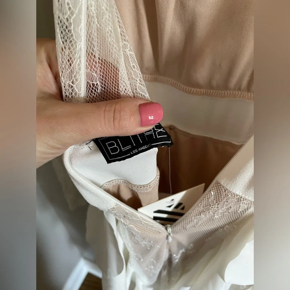 ALAMOUR BLITHE LA NWT lace gown maxi dress - Picture 3 of 9